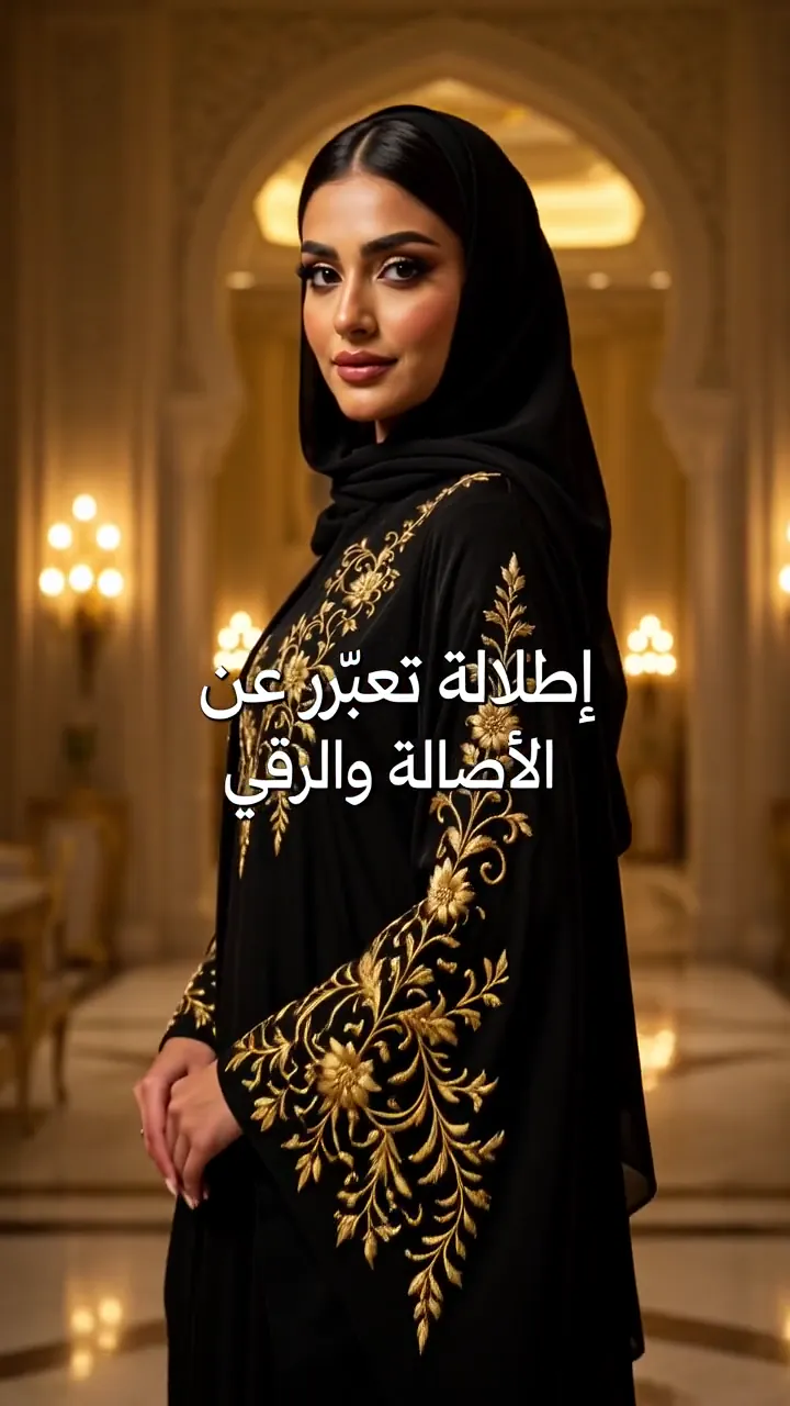 Abaya ve altın işleme detayı — video önizlemesi
